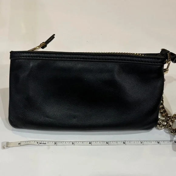 Via Spiga Black Sequin Clutch with Chain Strap - Picture 2 of 5